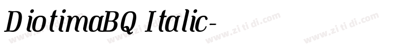 DiotimaBQ Italic字体转换 DiotimaBQ Italic字体转换